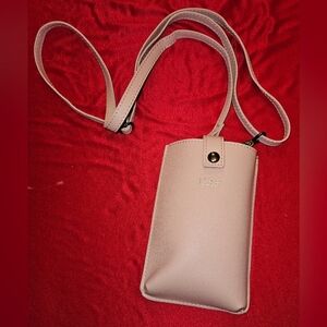 HRB Leather-Like Strapped Phone Pouch approx 6.5x4.25x1.25 Wallet